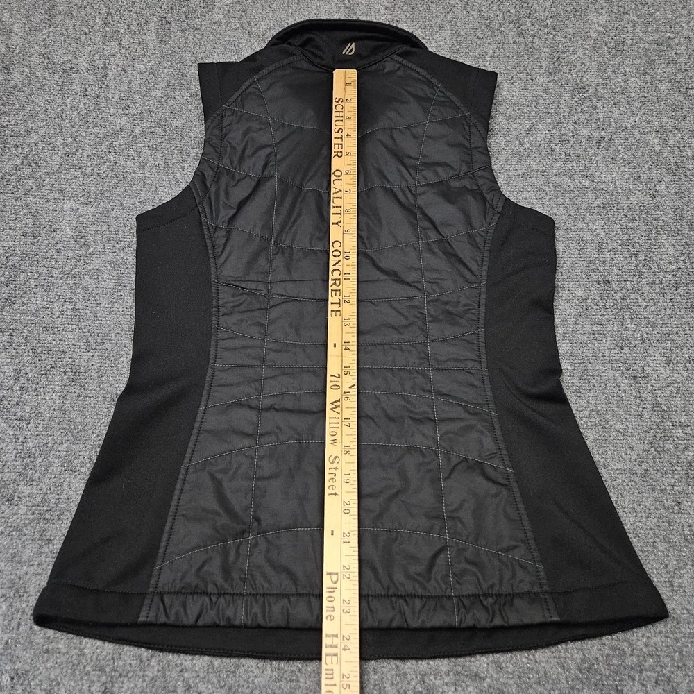Eddie Bauer Puffer Vest Womens XS Black Quilted Full Zip Hybrid Outdoor Gorpcore - Picture 7 of 7
